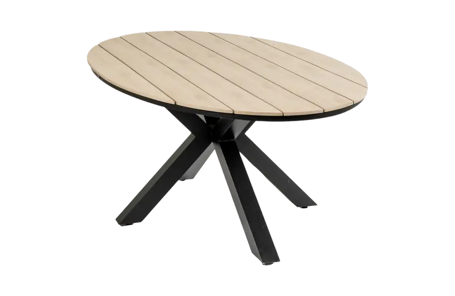 Ovaler Gartentisch | Limasol 220 x 115 cm | Polywood & Aluminium | Holz
