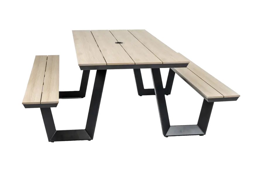 Picknicktafel Coffee Bay Wood Aluminium Wood PNG