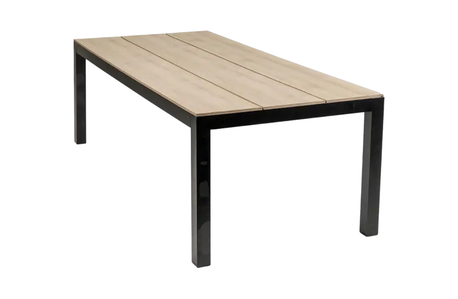 Gartentisch Limasol 180 x 100 cm | Polywood & Aluminium | Wood