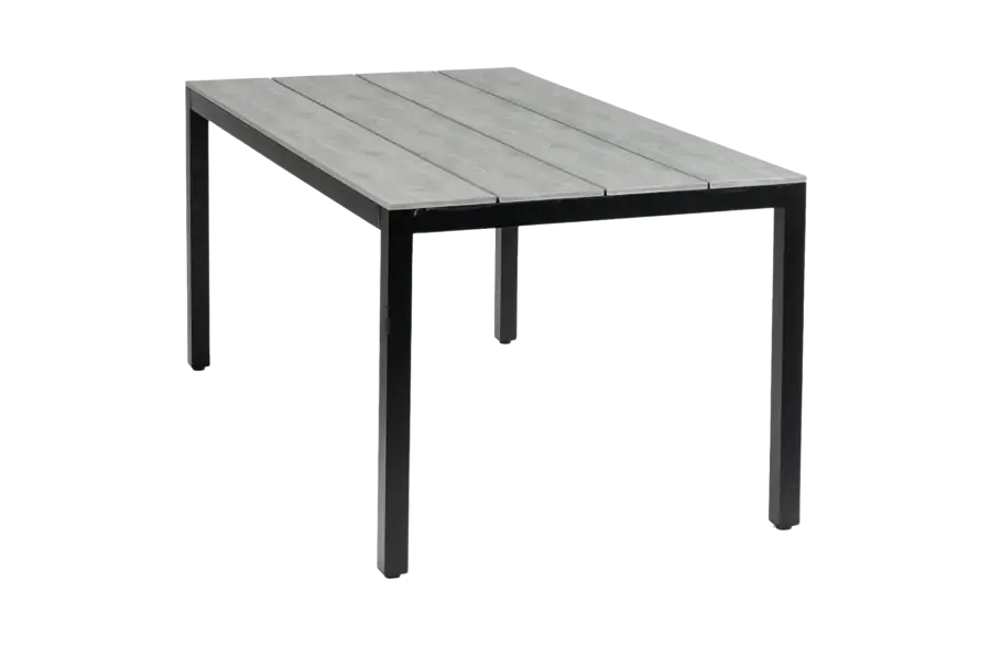 Gartentisch | Limasol 160 x 90 cm | Polywood & Aluminium | Grau