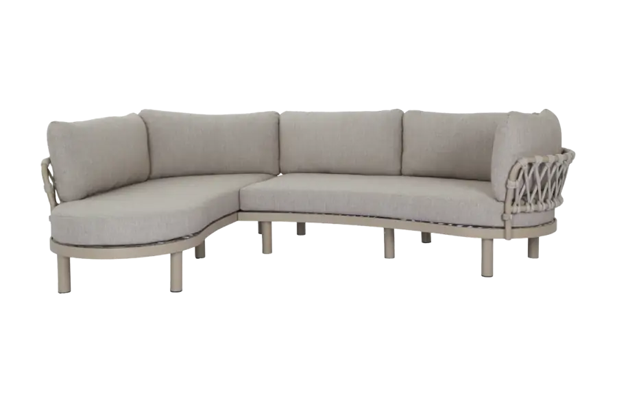 Ecklounge-Set Set Toritto | Sand | Sable | Aluminium und Rope