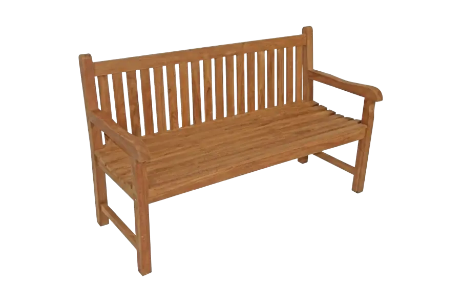 Parkbank 2-Sitzer | 130 cm | Teakholz