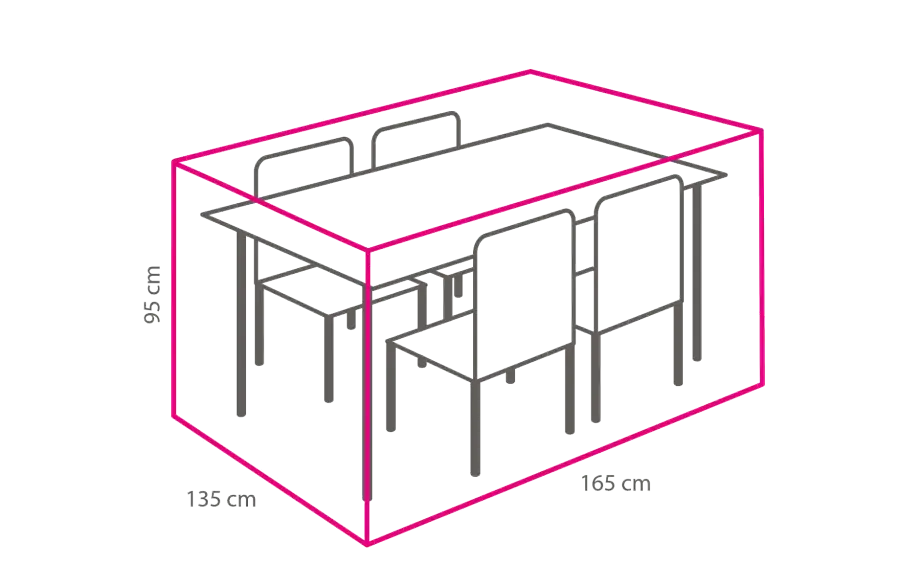 Gartenmöbel-Set Schutzhülle 165x135x95cm