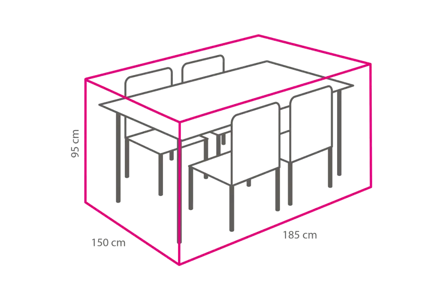 Gartenmöbel-Set Schutzhülle 185x150x95 cm