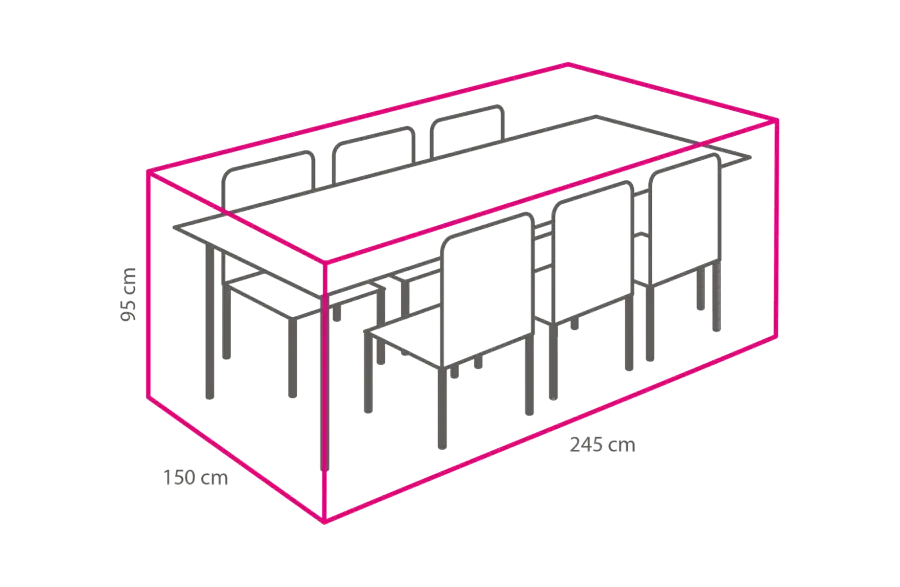 Gartenmöbel-Set Schutzhülle 245x150x95 cm