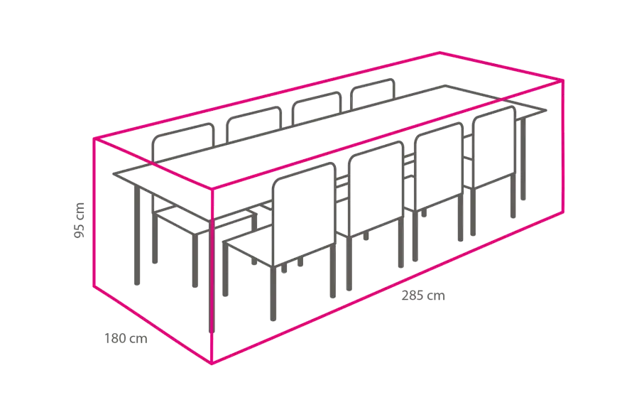 Gartenmöbel-set Schutzhülle 285x180x95 cm