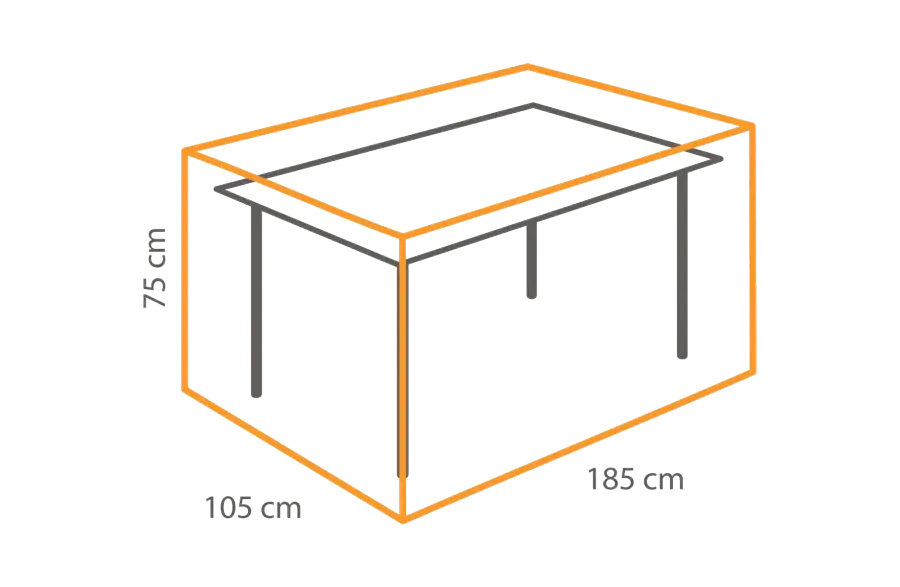 Tischschutzhülle 185 x 105 x 75 cm