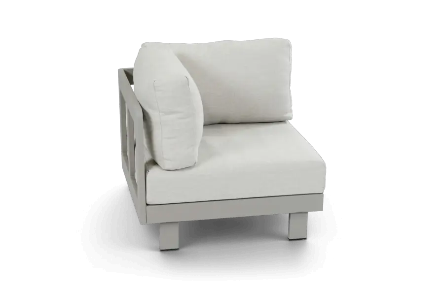 Hoekelement Tulum beige camel aluminium