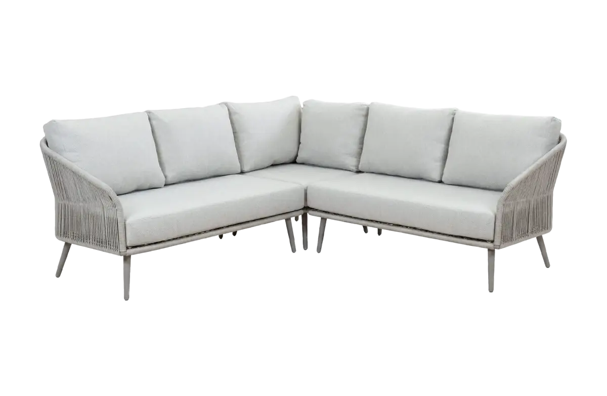 Loungesofa Alezio | 3 Sitzer | Beige | Camel Sake