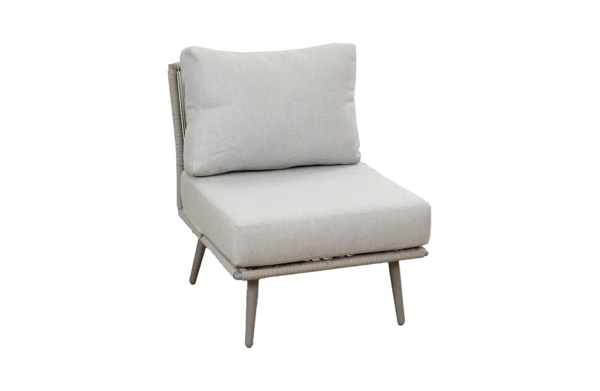 Alezio Mittelelement | Beige | Camel Sake | Aluminium und Rope