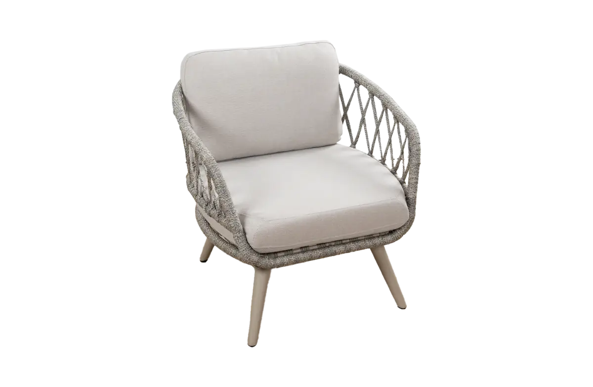 Low Diningstuhl Aurora | Sand | Elfenbeinfarbe/Sable