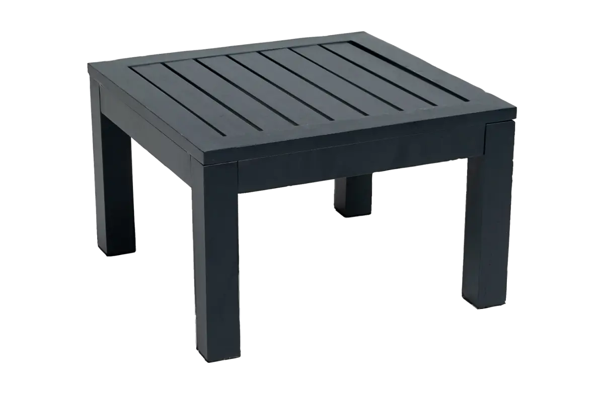 Hocker | Bezano | Mattschwarz | Aluminium