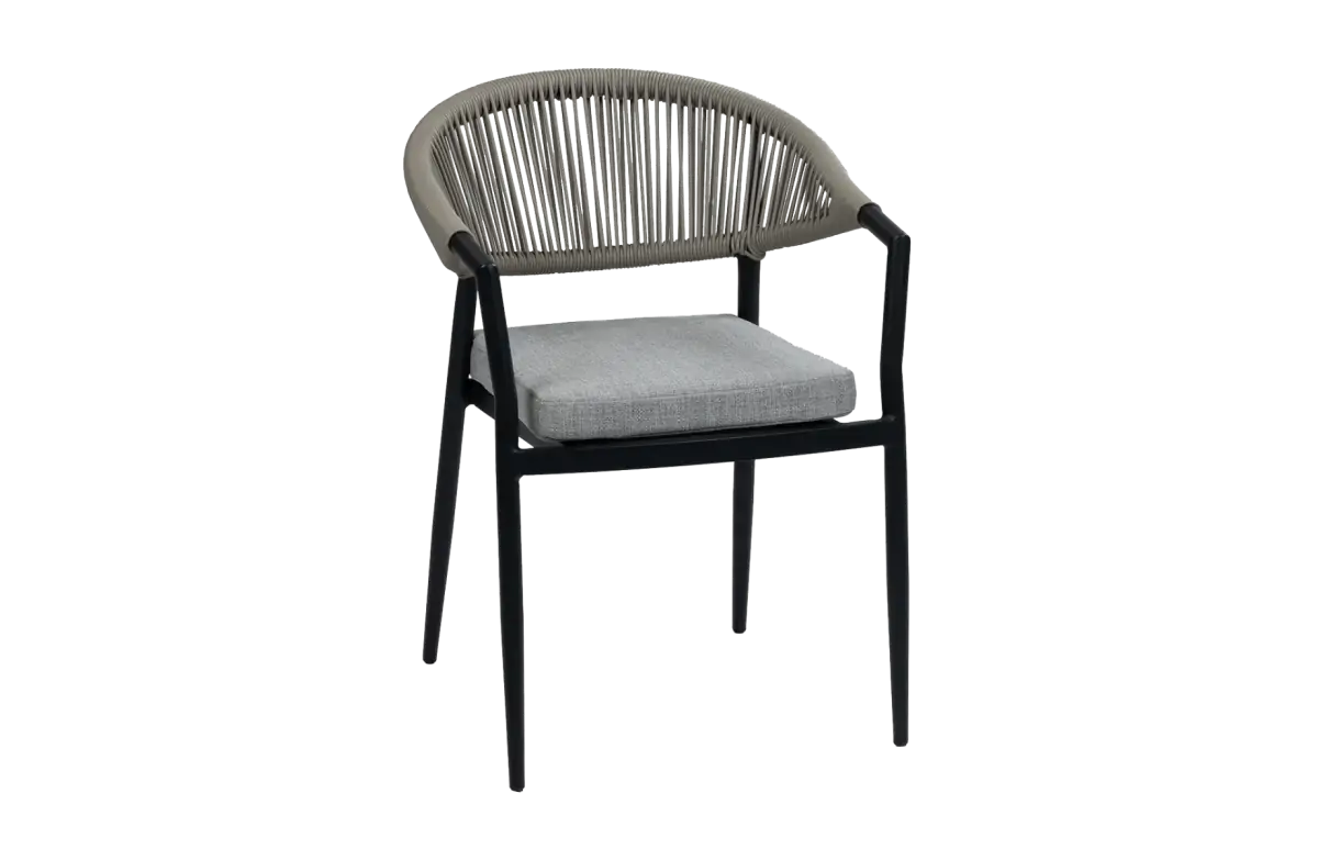 Stapelbarer Gartenstuhl Brügge | Schwarz & Camel