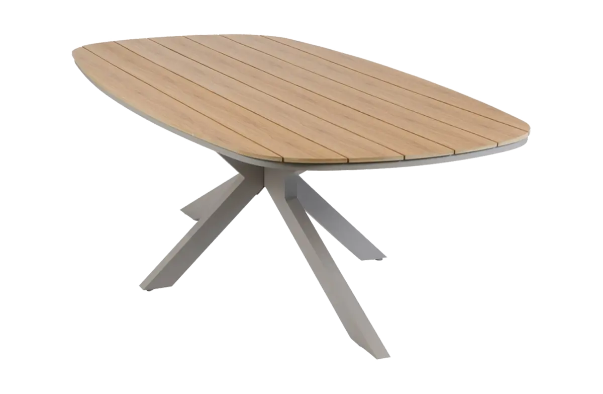 Ovaler Gartentisch Cadiz | 240 x 115 cm | Tecon Teak | Camel
