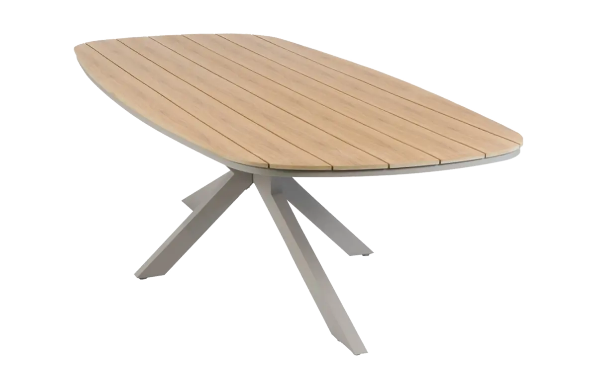 Ovaler Gartentisch Cadiz | 280 x 115 cm | Tecon Teak | Camel