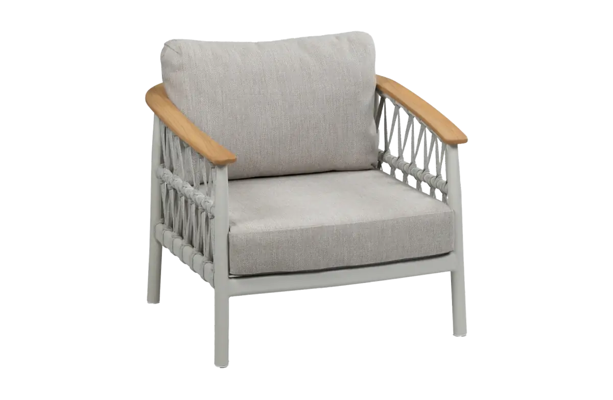 Lounge-Sessel Capri | Natur & Creme