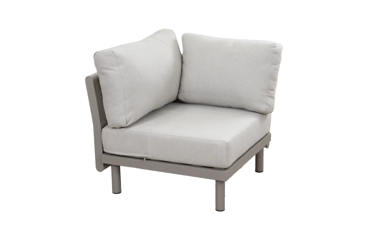 Eckelement Cavallino | Beige | Camel/Sake | Aluminium und Rope