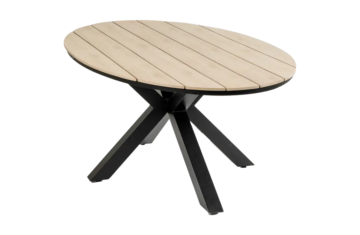 Ovaler Gartentisch | Limasol 220 x 115 cm | Polywood & Aluminium | Holz