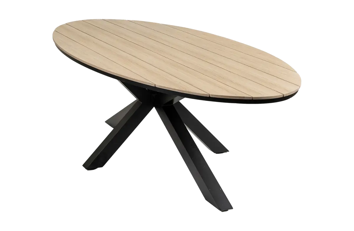 Ovaler Gartentisch Limasol 280cm | Wood | Polywood & Aluminium
