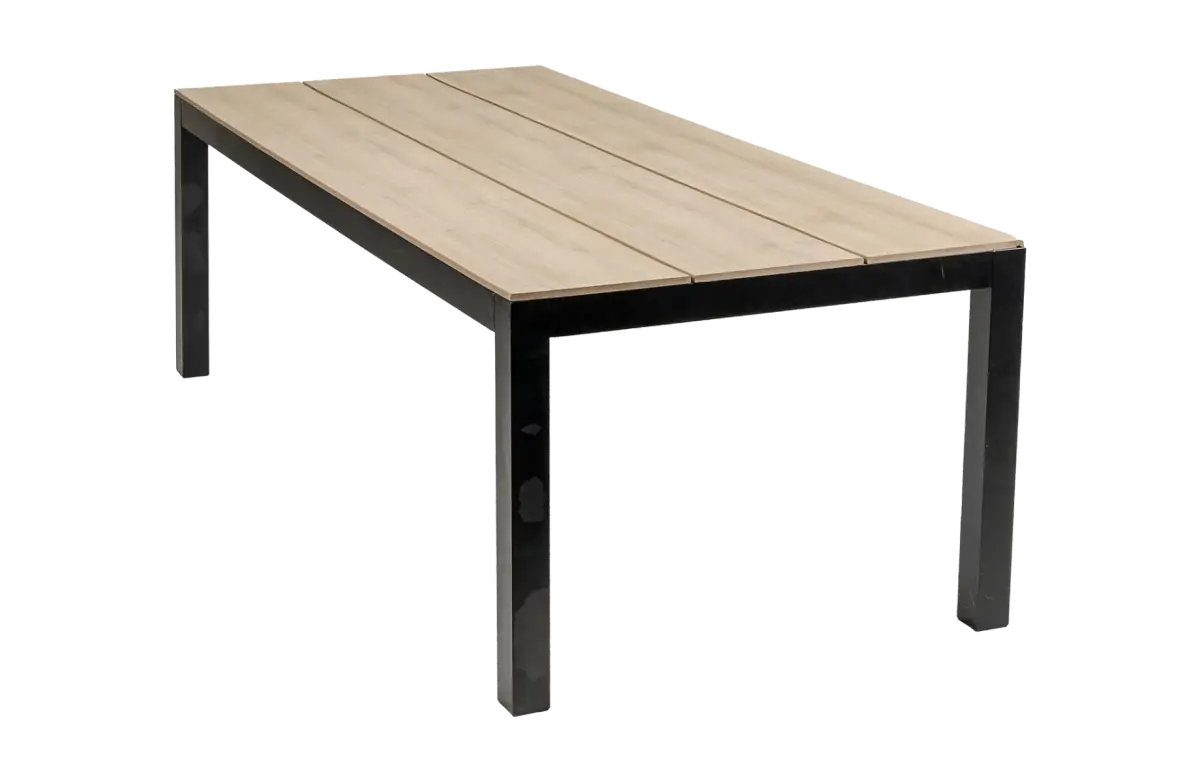 Gartentisch Limasol 180 x 100 cm | Polywood & Aluminium | Wood