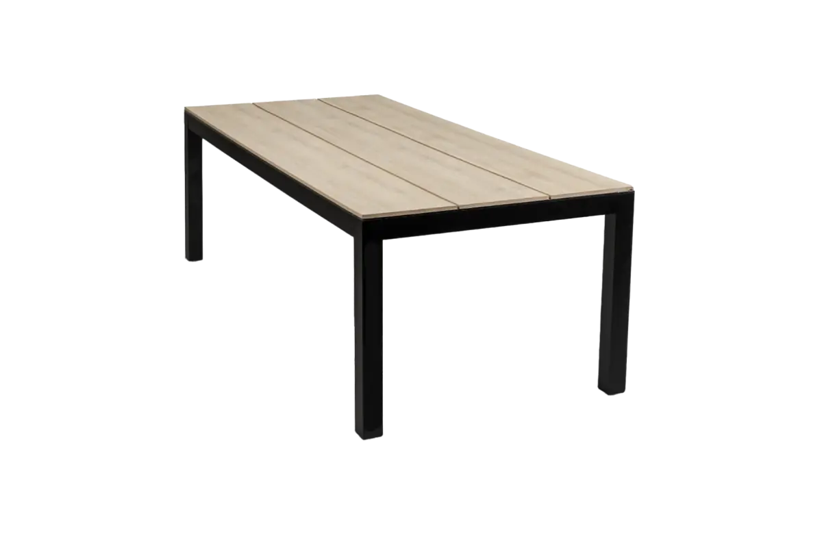 Gartentisch Limasol 225 x 100 cm | Polywood & Aluminium | Wood