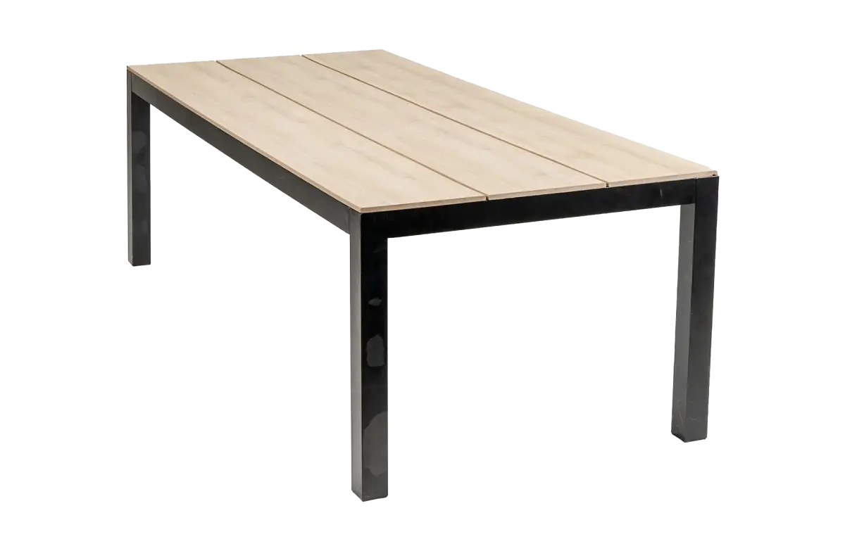 Gartentisch Limasol 180 x 100 cm | Polywood & Aluminium | Wood
