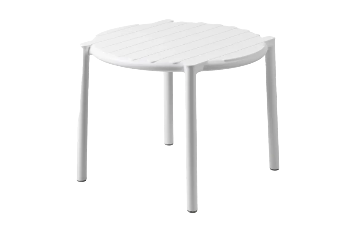 Beistelltisch Doga ø49,5cm | Kunststoff | Bianco