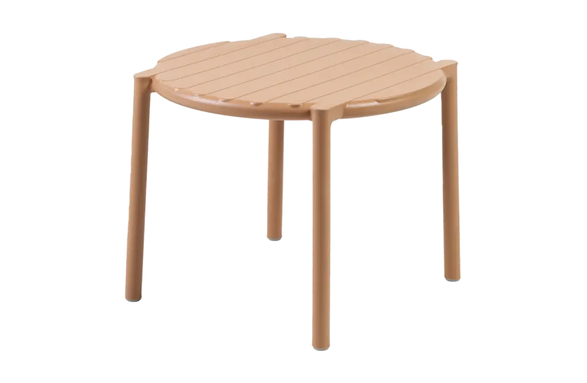 Beistelltisch Doga ø49,5cm | Kunststoff | Cappuccino