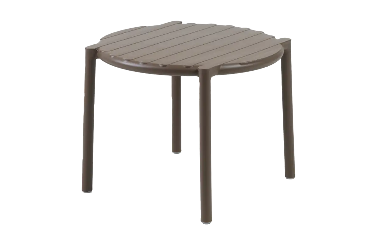 Beistelltisch Doga ø49,5cm | Kunststoff | Tabacco