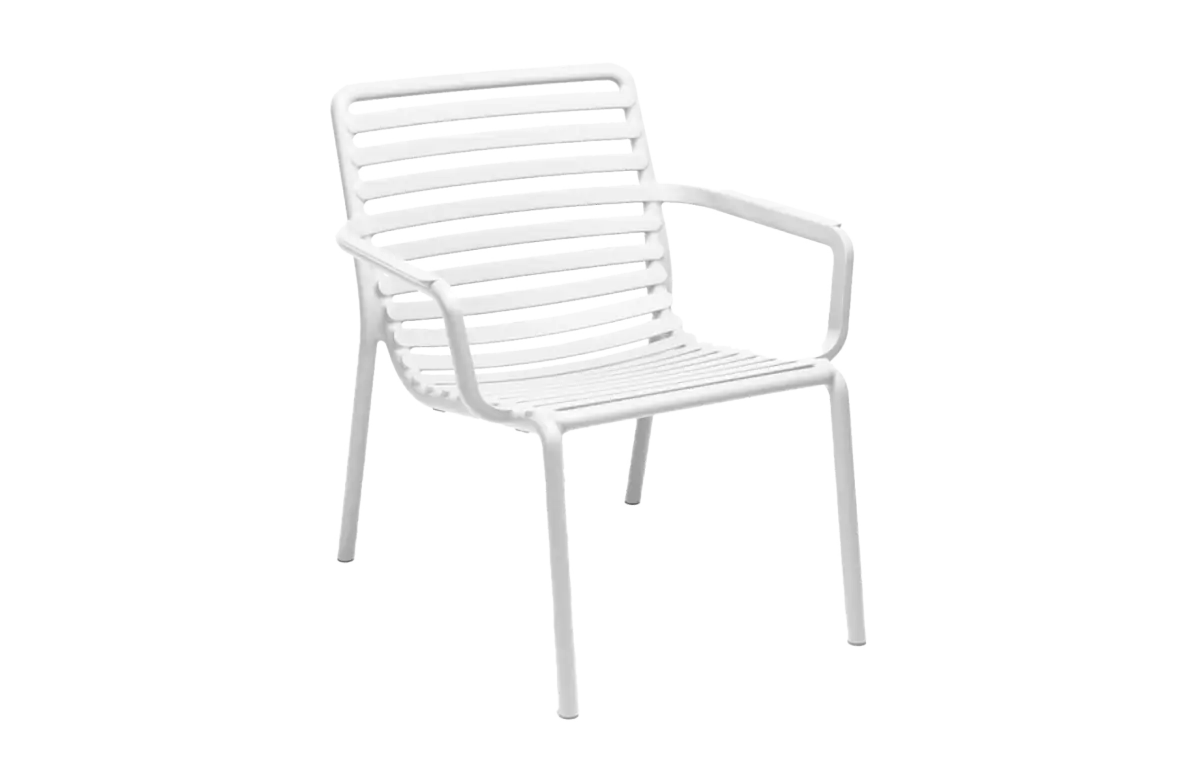 Lounge-Gartenstuhl Doga Relax | Kunststoff | Bianco