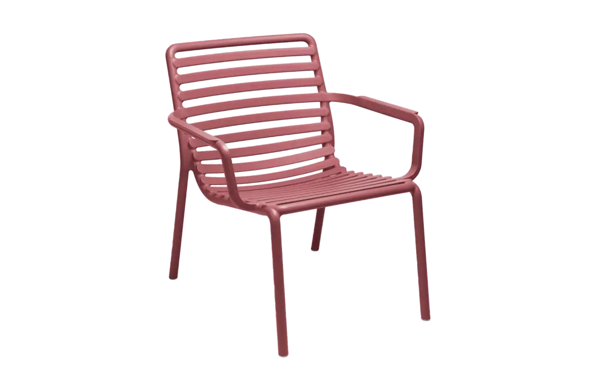 Lounge-Gartenstuhl Doga Relax | Kunststoff | Marsala