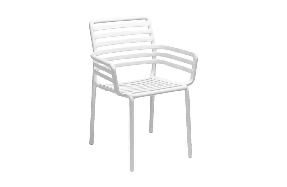 Stapelbarer Gartenstuhl Doga | Kunststoff | Bianco