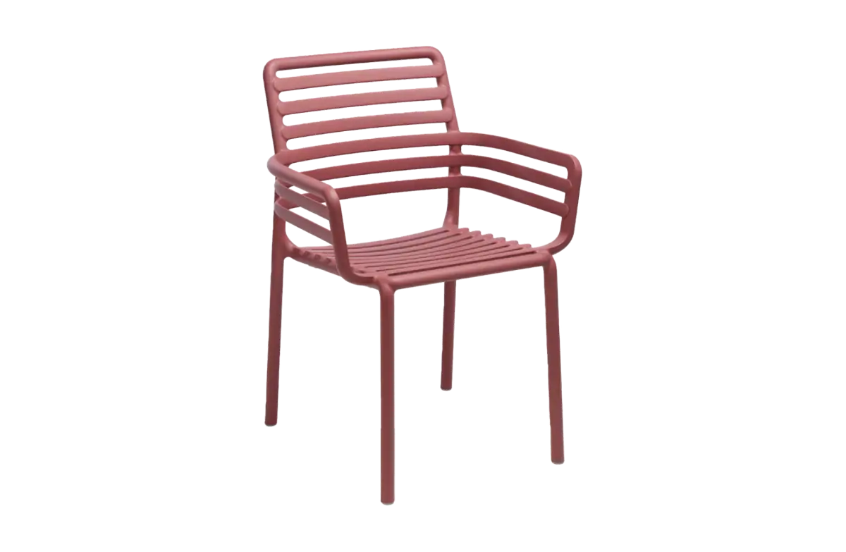 Stapelbarer Gartenstuhl Doga | Kunststoff | Marsala