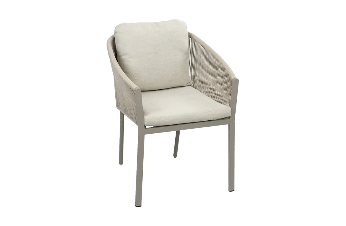 Stapelbarer Gartenstuhl Elvira | Camel & Beige