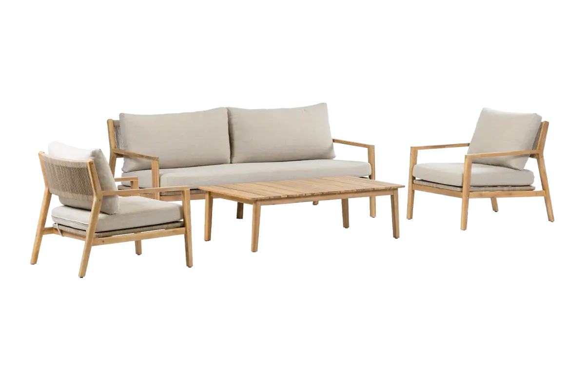 Loungeset-Felline-acaciahout-Japandi-4-seizoenen-tuinmeubelen