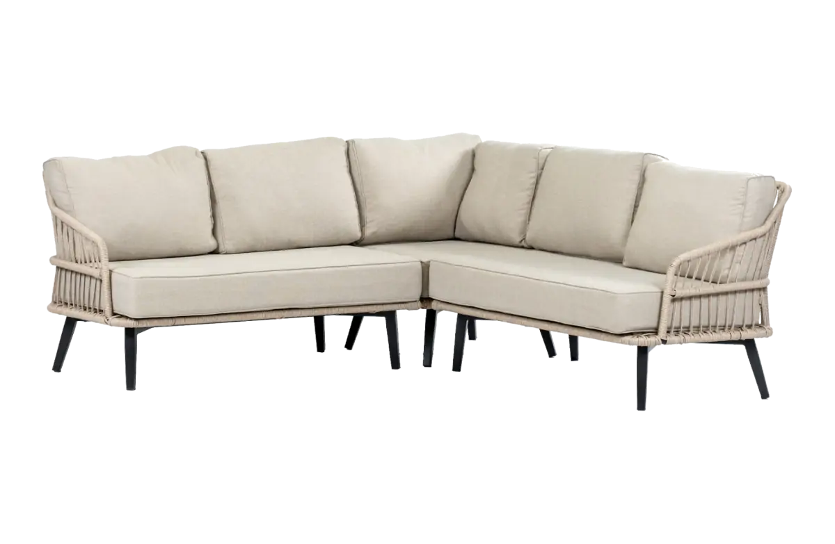 Ecklounge-Set | Isabel | Sand | Rope