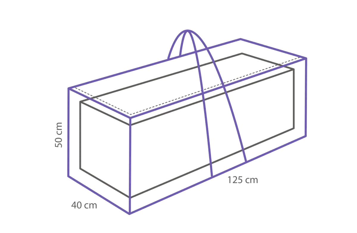 Luxus-Kissen Aufbewahrungstasche 125 x 40 x 50 cm