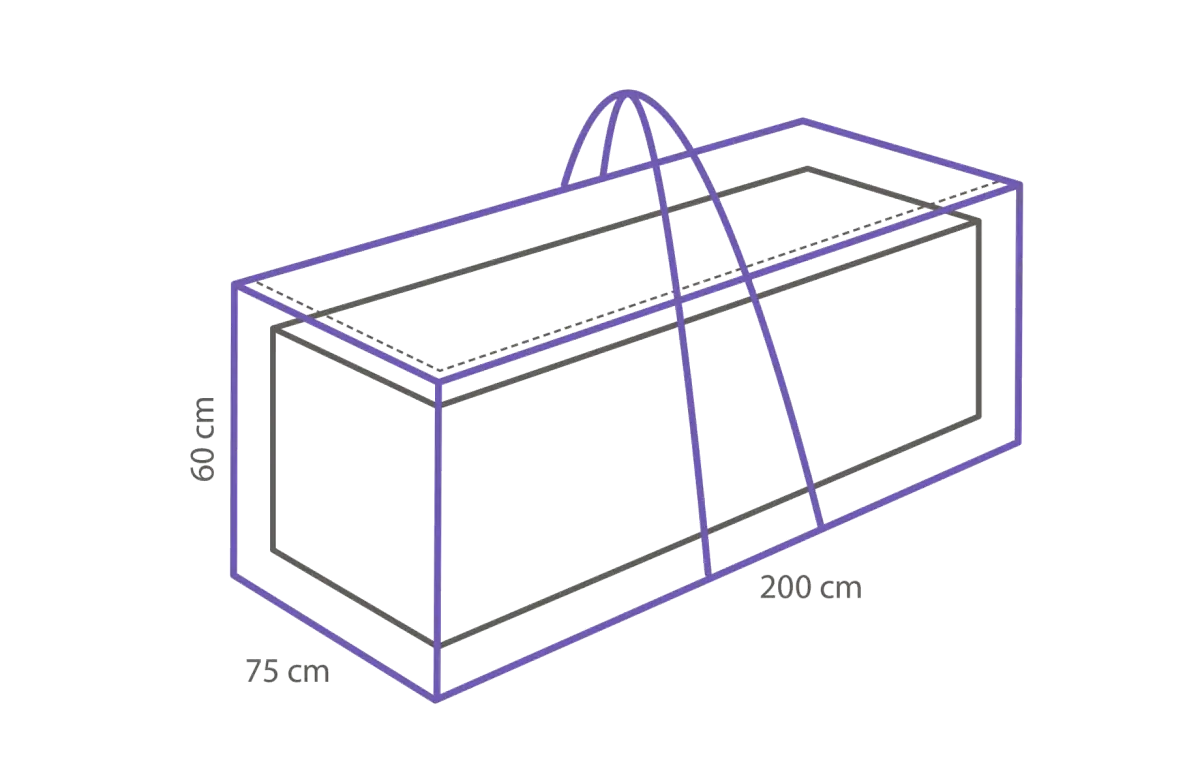 Luxus-Kissen-Aufbewahrungstasche 200 x 75 x 60 cm