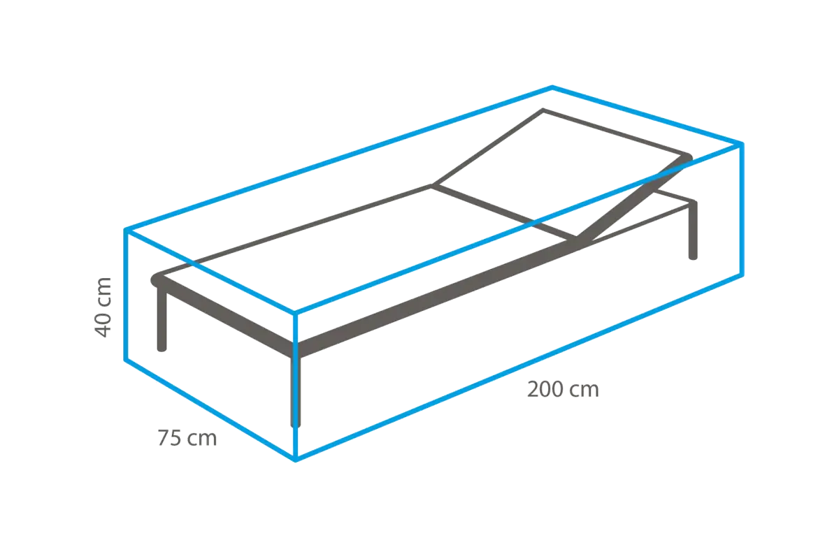 Sonnenliege Schutzhülle 200 x 75 x 40 cm