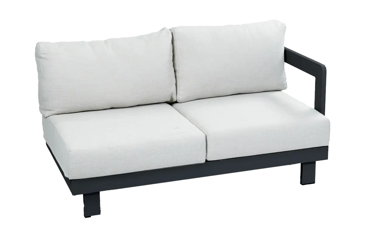 Sofa-Element Tulum | Links | Schwarz & Beige
