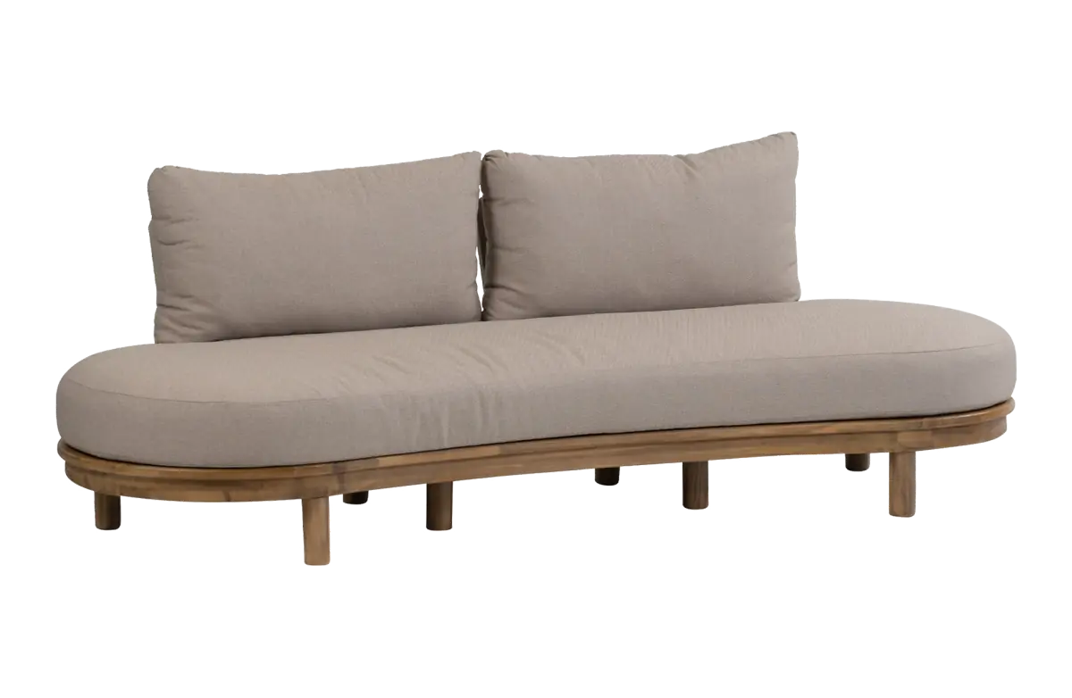 Lounge-Sofa Cancun | 2-Sitzer | Akazienholz | Sand