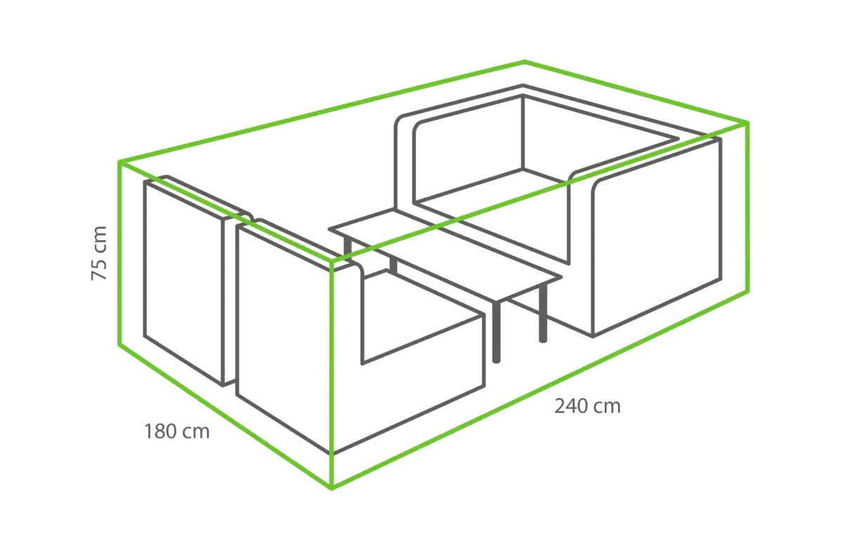 Lounge-Set Schutzhülle M 240 x 180 x 75 cm