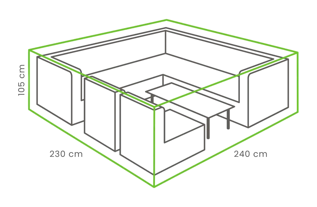 Lounge-Set Schutzhülle 240 x 230 x 110 cm