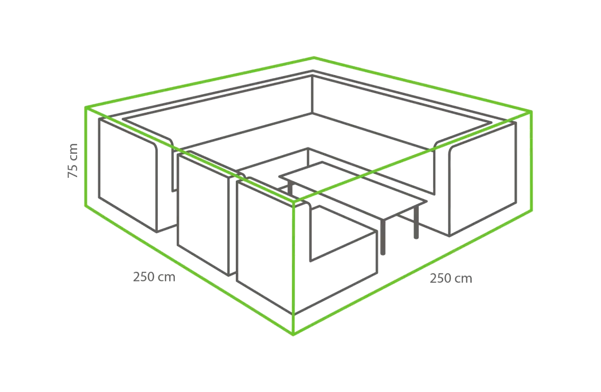 Lounge Set Schutzhülle 250 x 250 x 75 cm