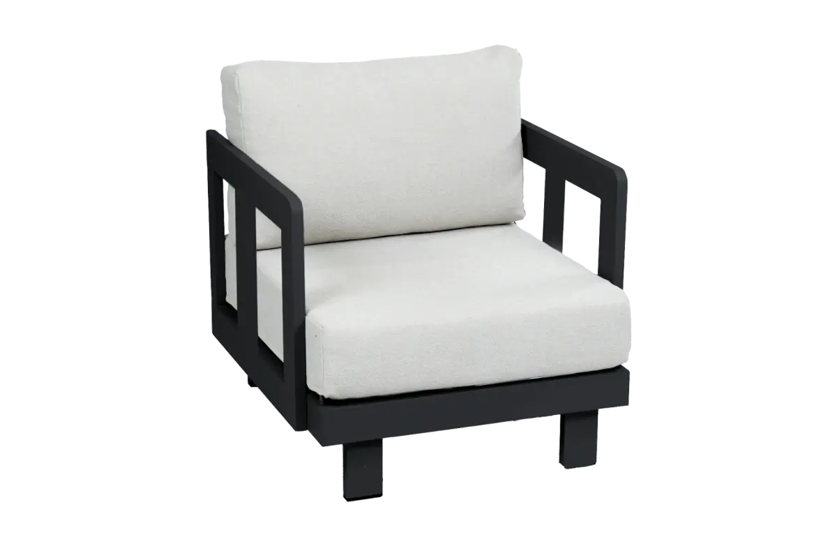 Loungesessel Tulum | Schwarz & Beige