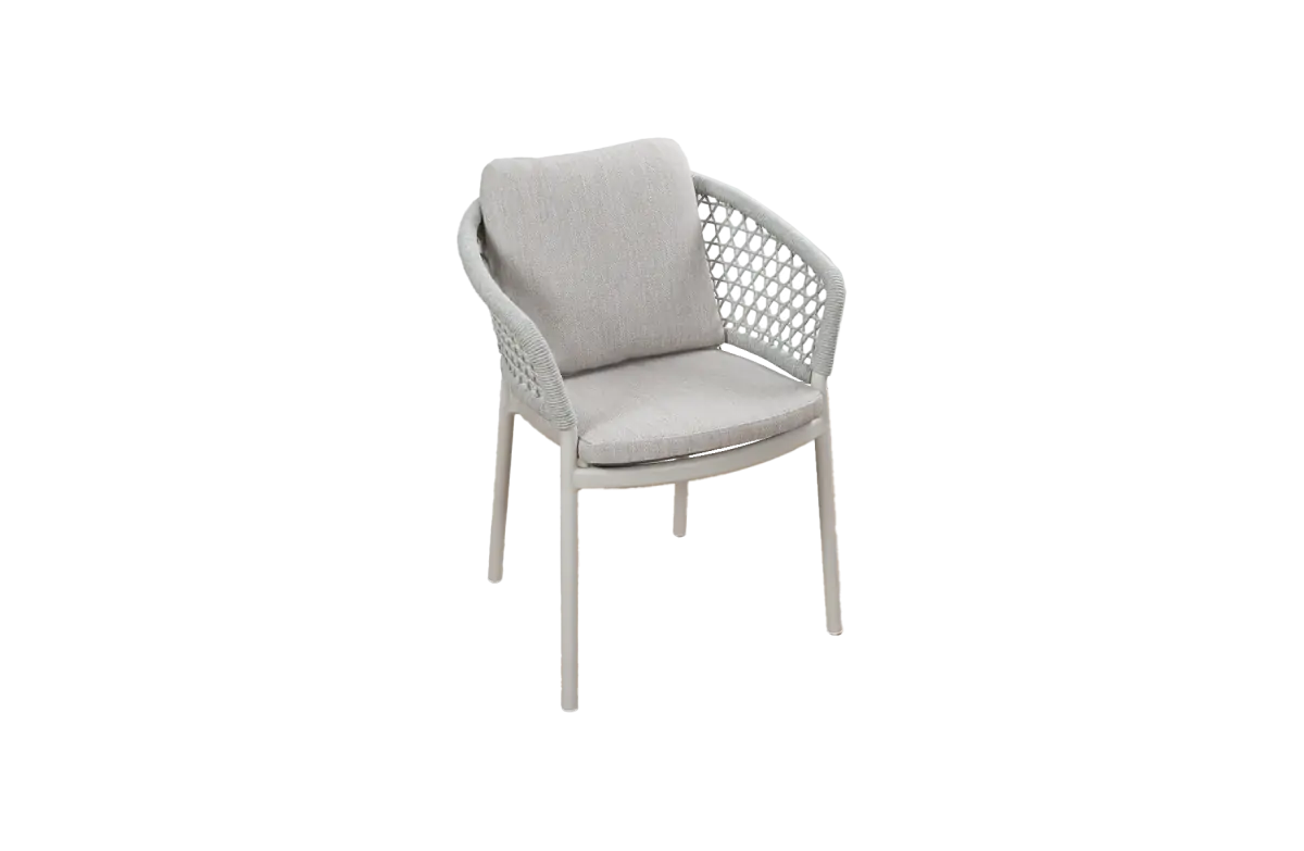 Dining Gartenstuhl Nardo | Naturel | Snow Sand/Cream | Aluminium und Rope