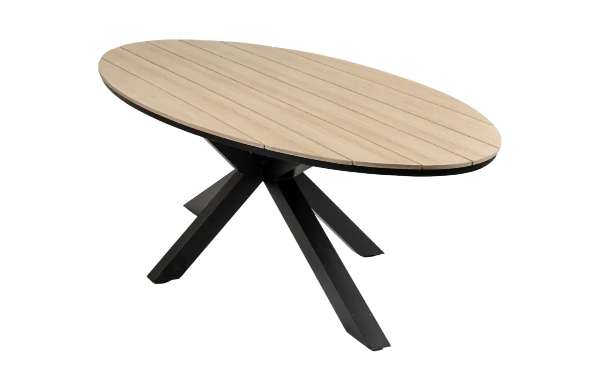 Ovaler Gartentisch Limasol 280cm | Wood | Polywood & Aluminium