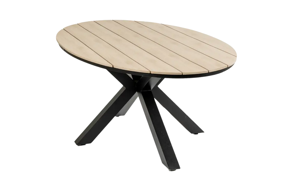 Ovaler Gartentisch | Limasol 220 x 115 cm | Polywood & Aluminium | Holz