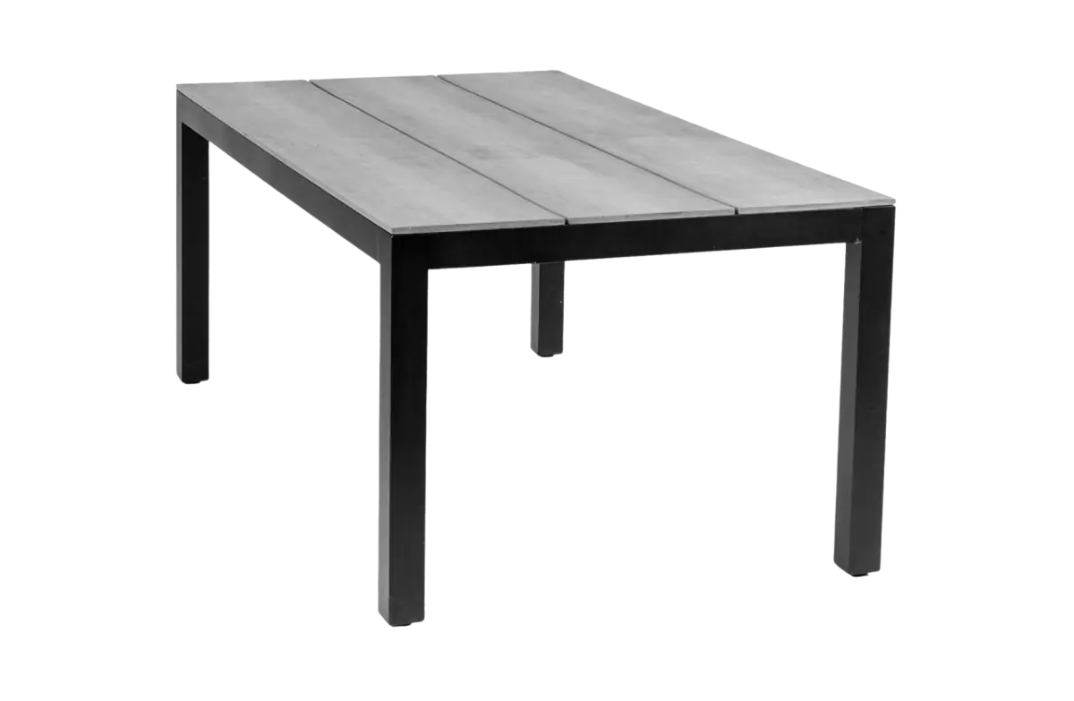 Gartentisch Limasol 180 x 100 cm | Polywood & Aluminium | Grau