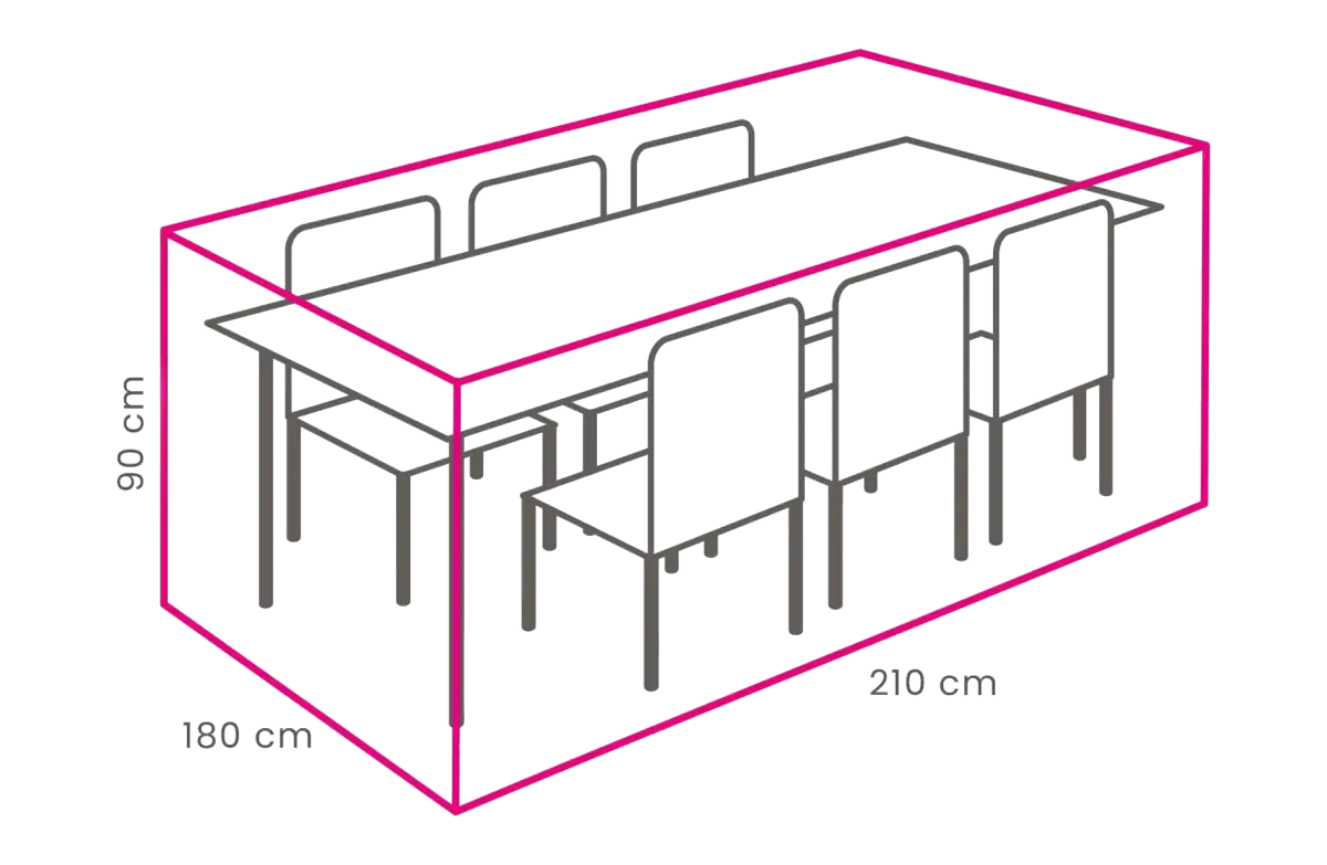 Gartenmöbel-Set Schutzhülle 210 x 180 x 90 cm